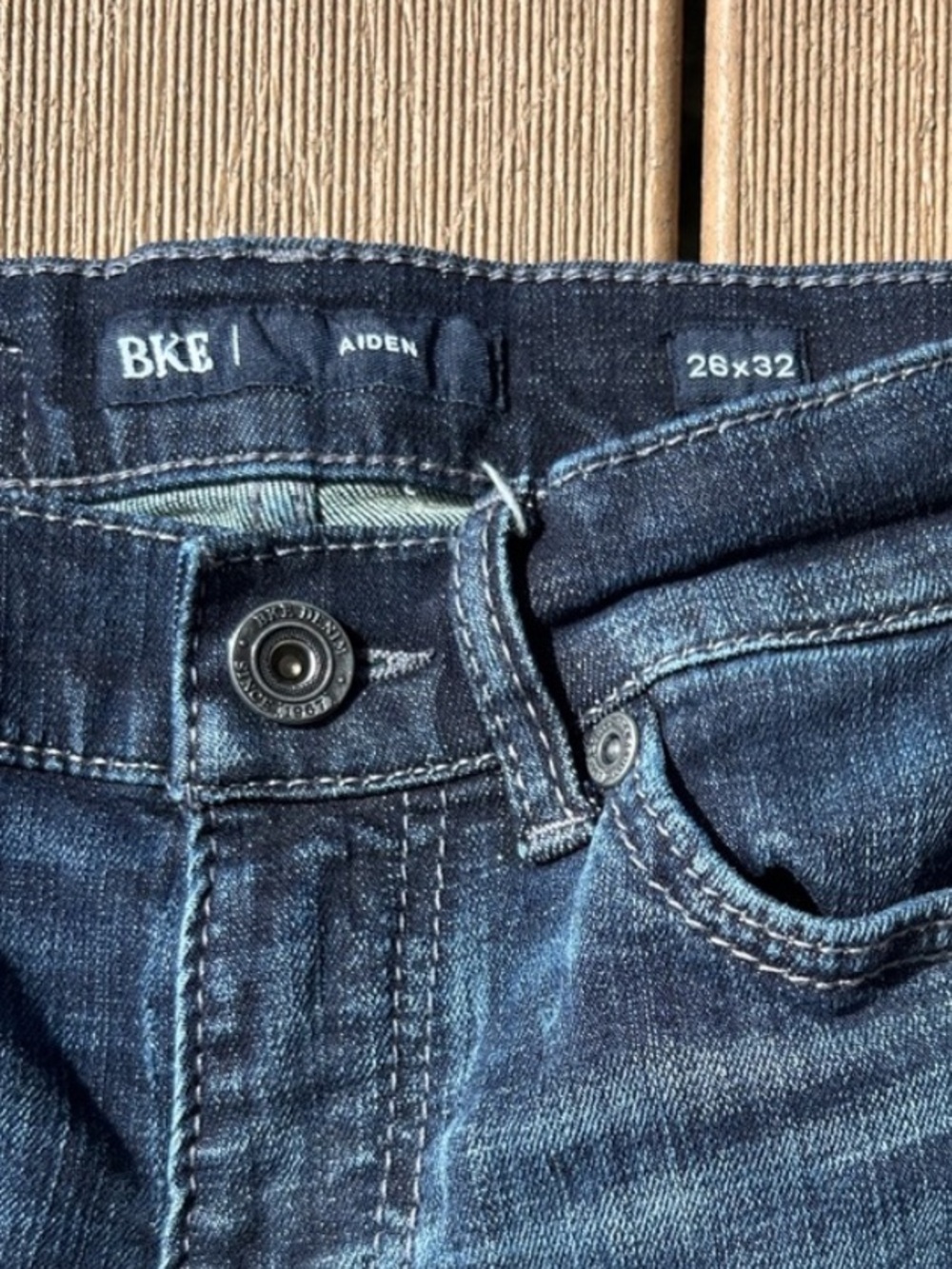 Men’s BKE Buckle Aidan Denim Dark Wash Jeans Size 26x32 - Picture 6 of 16